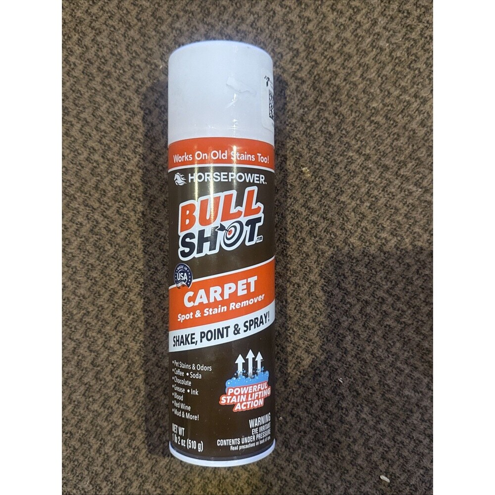 Horsepower Bull Shot No BS Carpet Stain Remover  AS-SEEN-ON-TV New 1 Lb 2 Oz